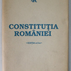 CONSTITUTIA ROMANIEI , 1991, COPERTA BROSATA