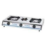 Aragaz inox Zilan, 3 arzatoare, Alb, Zilan Floria