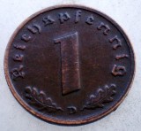 2.716 GERMANIA 1 REICHSPFENNIG 1938 D, Europa, Bronz