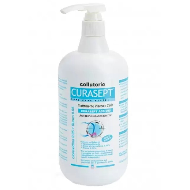 Apa de Gura, Curasept, ADS 905, Clorhexidina 0.05%, Protectie impotriva Gingiilor Iritate, cu Fluor,