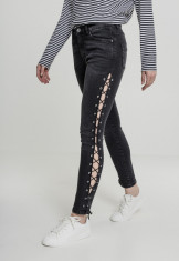 Ladies Denim Lace Up Skinny Pants foto