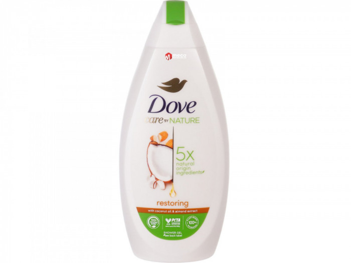 Gel de dus, Dove, Restoring with Coconut Oil &amp; Almond, 400 ml