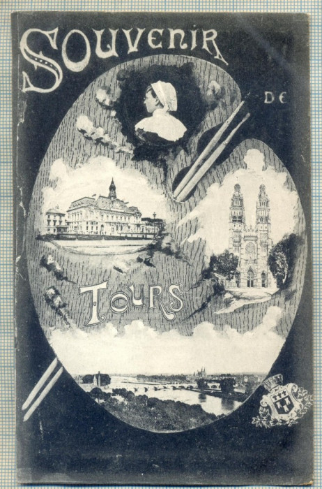 AD 171 C. P. VECHE - SOUVENIR DE TOURS -FRANTA -CIRCULATA 1919