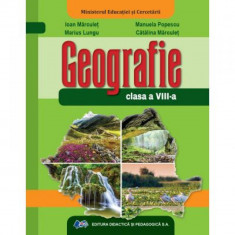 Geografie manual pentru clasa a VIII-a, autor Manuela Popescu foto