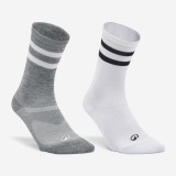Set 2 perechi șosete lungi fitness Adulți, Domyos