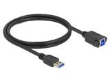 Cablu USB A la USB B DELOCK 1m 5Gbps 26AWG 27AWG Negru 80485