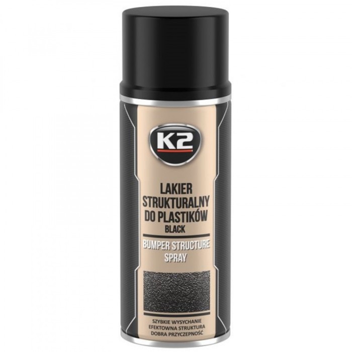 Vopsea Texturata K2 pentru plastic bara protectie 400 ml