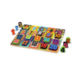 Puzzle din lemn cu cu numere de la 1 la 20, +3 ani, 20 piese, Melissa&amp;Doug