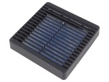 Protecție plastic neagră 120x120mm IP54 cu filtru și șurub