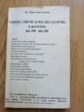 PARTIDUL COMUNIST SI MISCAREA LEGIONARA - DR. MILCOVEANU SERBAN, Ed.CRATER, 1996