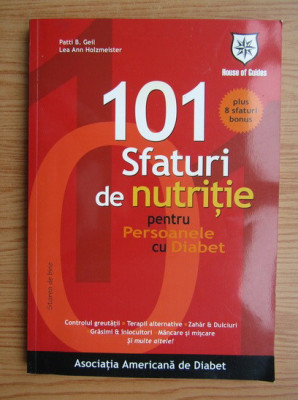 Patti B. Geil - 101 sfaturi de nutritie pentru persoanele cu diabet foto