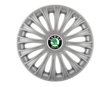 Cumpara ieftin Set 4 capace roti Dino cromat R16 pentru gama auto Skoda, Autohelix MSA