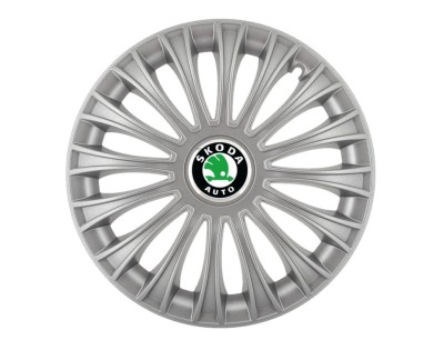 Set 4 capace roti Dino cromat R16 pentru gama auto Skoda foto