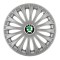 Set 4 capace roti Dino cromat R15, pentru gama auto Skoda