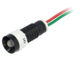 Lampă de control LED albă 24V &Oslash;11mm IP40
