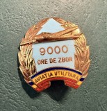 Insigna aviatie utilitara RSR 9000 ore de zbor