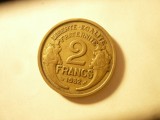 Moneda Franta 2 francs 1932 , bronz , cal. F.Buna