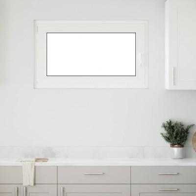 vidaXL Fereastră de subsol &amp;bdquo;RISOR&amp;rdquo; 100x70 cm oscilo-batantă DIN st&amp;acirc;nga, albă foto