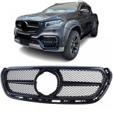 Grilaj radiator de performanta negru lucios, potrivit pentru Mercedes X-Class W470 2017-2020 Performance AutoTuning