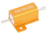Rezistor bobinat 330&Omega; 25W &plusmn;5% cu radiator pentru lipit