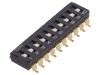 Comutator DIP-SWITCH 10 Secțiuni ON-OFF 0,025A 24VDC