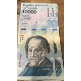 (ORIX) Venezuela 10000 bolivares 2017 2 bucati serii consecutive