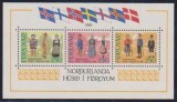 INSULELE FEROYAR-1983-COSTUME POPULAREi-Blocul nr 1 nestampilat MNH