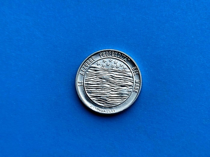 2 Lire 1977 San Marino-AUNC+UNC-RAR-in realitate arata bine!