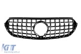 Grila tip GT crom/neagra potrivita pentru Mercedes GLC X254 dupa 2023 pentru modelul cu bara de protectie Off Road Performance AutoTuning