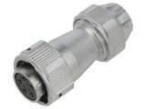 Conector circular WEIPU WY20K5TE1 mufă mamă 5 pini IP67 10A 9-10,5mm