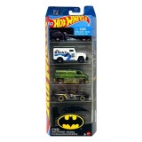 Set 5 masinute Hot Wheels, Batman, JKG08