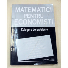 MATEMATICI PENTRU ECONOMISTI CULEGERE DE PROBLEME BUCURESTI 2000-GHEORGHE CENUSA * MICI DEFECTE