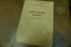 Chimie analitica calitativa de Acad. prof. Raluca Ripan/Ervin Popper 1954 foto