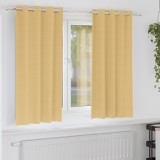vidaXL Perdele cu perdele 2 pcs Bej 175 x 140 cm Poliester