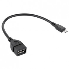 CABLU OTG USB A MAMA - MICRO USB TATA 20CM EuroGoods Quality