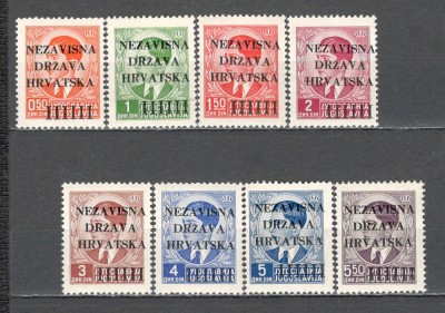 Croatia.1941 Timbre Iugoslavia-supr. MC.50 foto