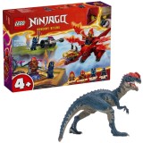 Pachet - LEGO&reg; Ninjago - Batalia Dragonului -Sursa al lui Kai, 71815 + Figurina Schleich, Dilophosaur