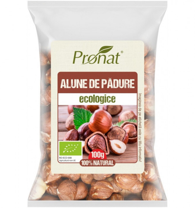 Alune de padure bio 100g Pronat