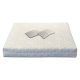 Set Saltea ortopedica, Jupiter Memory One 180x200x24cm, cu spuma poliuretanica, memory foam 4 cm, husa detasabila, tricot Silver Care, hipoalergenica,, Cu Memory Foam, 140x200
