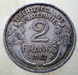 1.151 FRANTA 2 FRANCS FRANCI 1947 B, Europa, Aluminiu