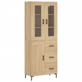 Cumpara ieftin Dulap inalt, stejar sonoma, 69,5x34x180 cm, lemn compozit