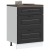 VidaXL Dulap de bucătărie &bdquo;Kalmar&rdquo; negru, lemn stratificat 854280