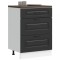 vidaXL Dulap de bucătărie &bdquo;Kalmar&rdquo; negru, lemn stratificat 854280