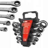 Set 5 chei inelare cu clichet reversibil 6-22mm (M58600)
