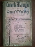 Cantarile Sf. Liturghii- Simeon N. Nicolescu