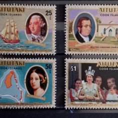 BC324, Aitutaki 1977, serie regina Elisabeta a II-a, jubileul de argint