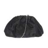 Geanta plic neagra cu strasuri