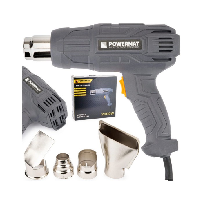 Pistol electric aer cald 2 viteze 4 duze 600C 2000 W, Powermat
