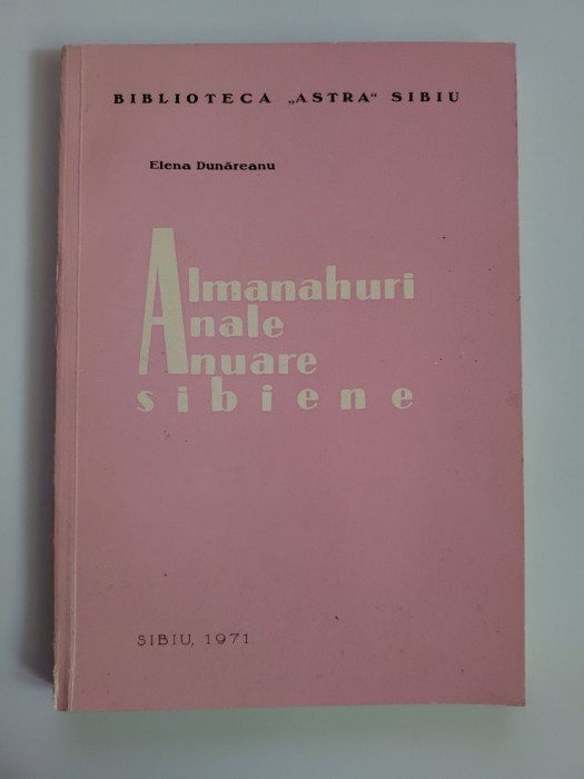 Transilvania, Biblioteca Astra - Almanahuri, anale, anuare sibiene, Sibiu, 1971