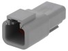 Conector cablu-cablu ATP tată 2 pini gri
